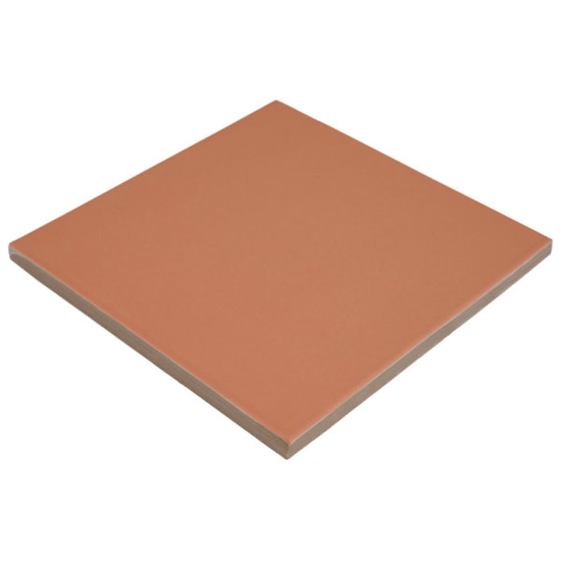 Born 5X5 Matte Porcelain Tile, Terracotta