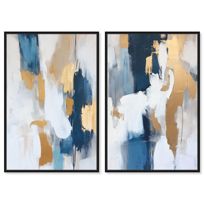 Luminous Earthson Set Canvas Set of 2 Trendy Art Prints by Art Remedy