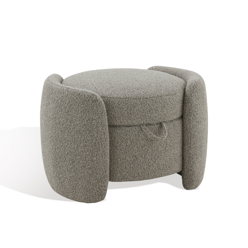 Samari Upholstered Ottoman, Light Brown
