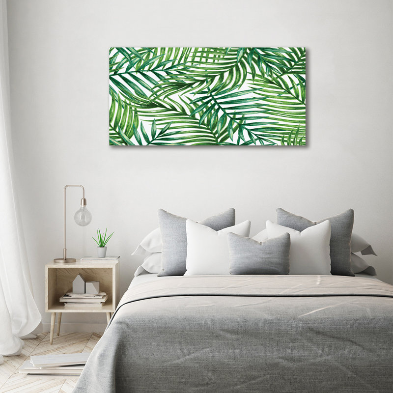 Leaves Of Palm - Wrapped Canvas Print
