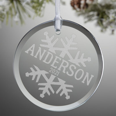 3'' Solid Colour Glass Holiday Shaped Ornament