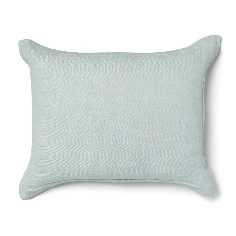 Taie décorative en coton Logue - Standard, Standard, Bleu sarcelle