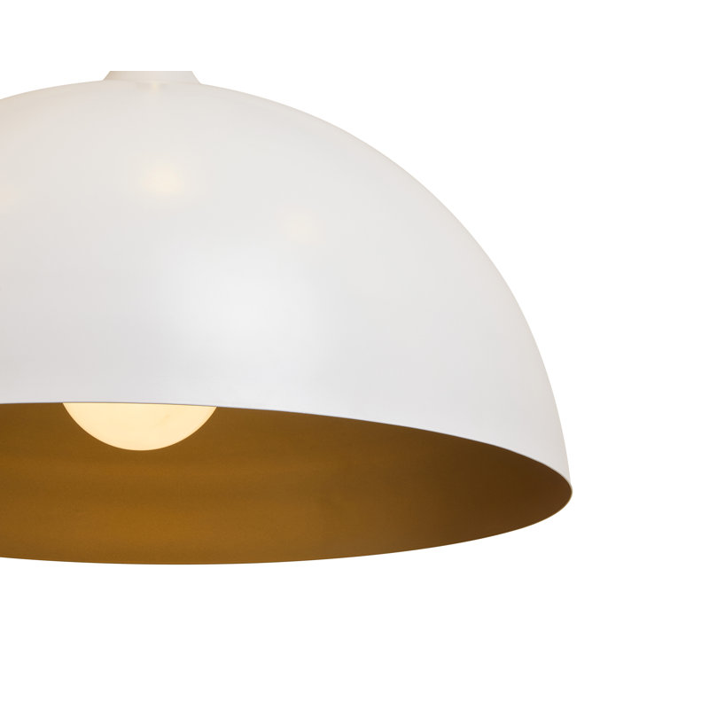 Lohn Pendant, Matte White