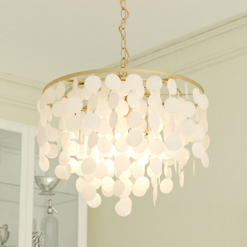 Icarus 3 - Light Dimmable Tiered Chandelier, Natural Brass