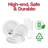 White with Silver Edge Rim Plastic Wedding Value Set - 120 Settings