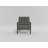 Velsen 26" Mid-Century Modern Accent Chair with Top Grain Leather, Solid Wood Arms, High-Density Foam over Pocket Coils-730864802