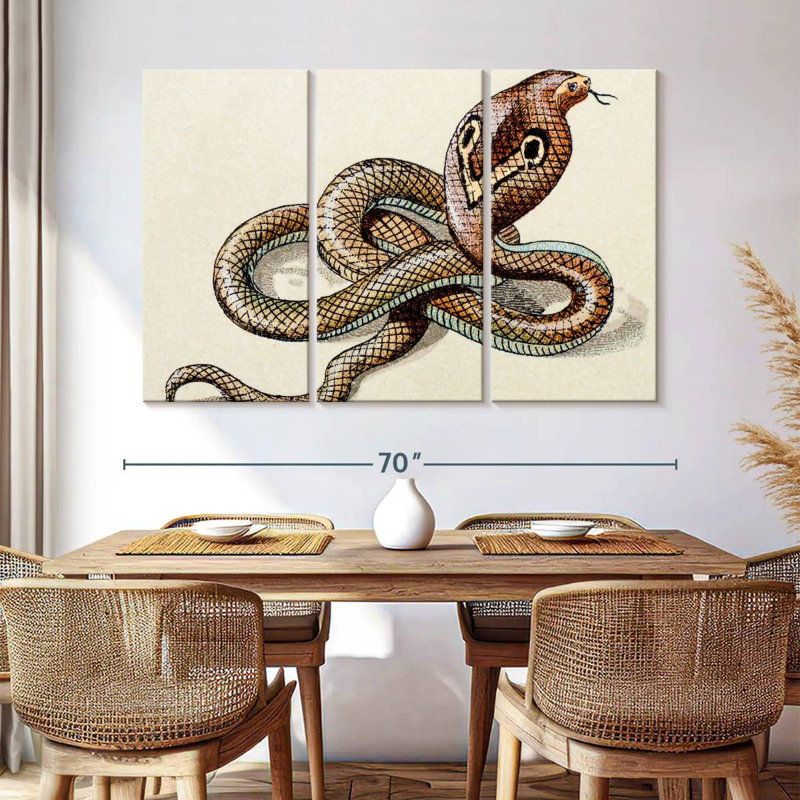 Brampt Indian Cobra, 42" H x 65" W