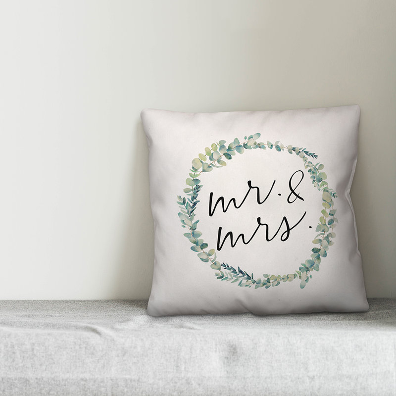Coussin décoratif love citation, Polyester / Bourre en polyester, 16 po x 1 po