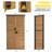 WFX Utility™ Waterproof Outdoor Storage Shed Cabinet with Adjustable Shelves for Garden Tools
