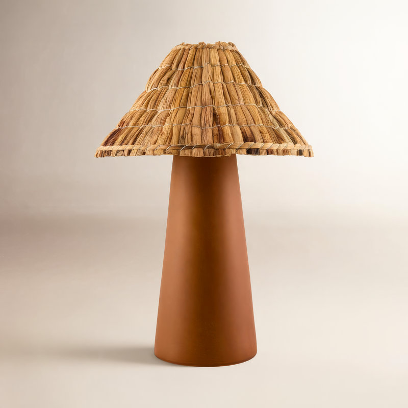 Boracay Calani Vikundu Table Lamp, Dark Red