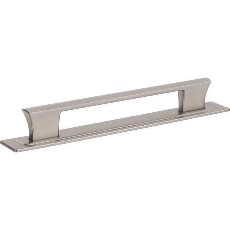 Zander 12" Center To Center Bar Pull, 6 5/16", Brushed Nickel