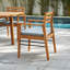 Chaise de terrasse avec coussin Lilliet Eucalyptus