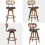 Tabouret de comptoir pivotant 4 pièces Sirine-103707235