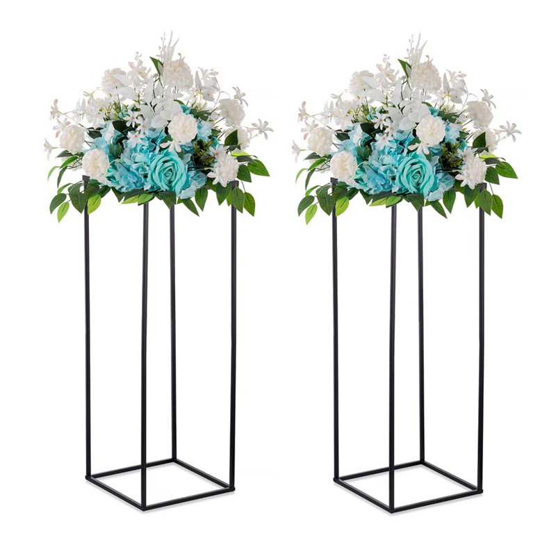 Blayr Metal Floor Vase, Black