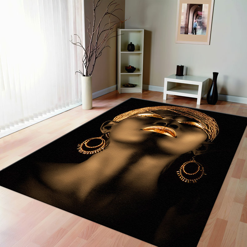 Contemporary Printed Area Rug with Distinct Floral Pattern and Soft Pile for a Comfortable Underfoot Feel and Stylish Home Decor Enhancement