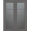 Porte française standard à 4 panneaux en bois manufacturé et en verre Avon-97872848-97872856-99418120
