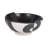 Beckenham Stoneware Bowl Black and White Abstract Design 12 Inch Decorative Modern Home Office Living Room Use