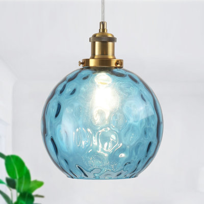 Joulane 1 - Light Modern Globe Single Pendant Lighting With Glass Shade -  Breakwater Bay, 6761705EDC864333A2DAEE280E80FEF2