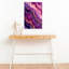 Agate mauve, abstrait, élégant, moderne, violet, paysage naturel, art mural-129154745