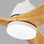 Ventilateur de plafond intérieur chaud 52 pouces avec lumière DEL à intensité variable 3 pales en bois massif, télécommande, moteur à courant continu-1096557330-1096557328