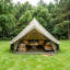 Tentes et abris de camping spacieux, tente cloche 13,1 pi pour camping en famille