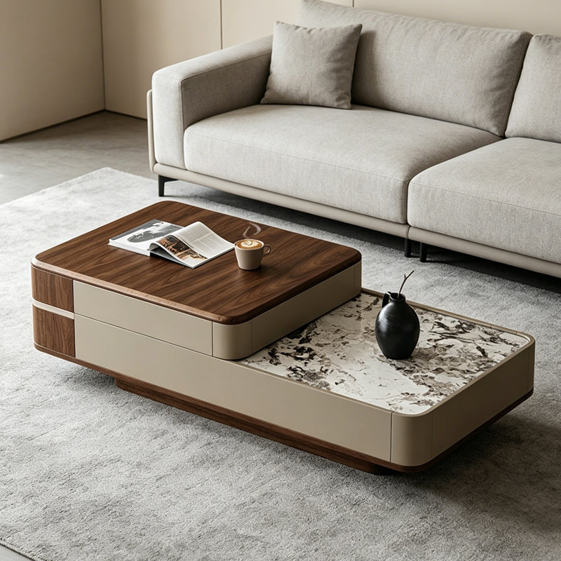 Table basse réglable de style Mid-Century