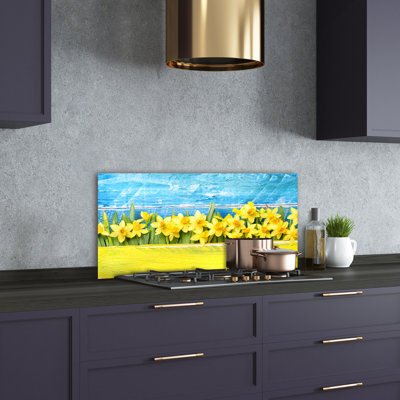 50cm W x 100cm L Glass Peel and Stick Panel