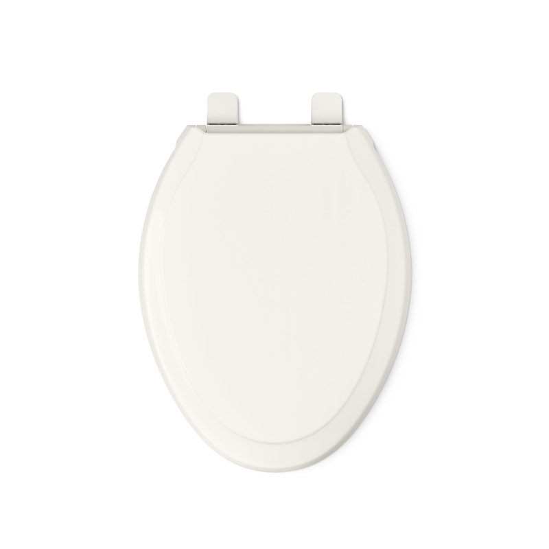 Rutledge® Quiet-Close with Grip-Tightelongated Toilet Seat, Biscuit, Ready Latch