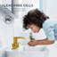 Robinet de salle de bain à 2 poignées avec drain-123799227-93703032