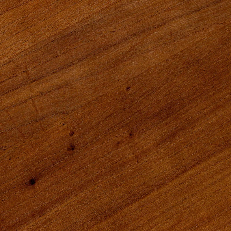 Scalloped Edge Accent Table in Walnut Finish, Walnut