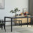 Solid wood craft dining table-805511835
