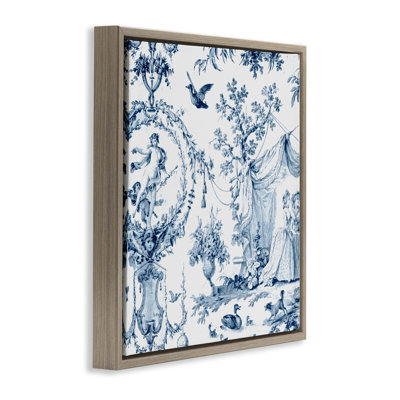 Cadre flottant Classic Toile Scene, design par Vintage Hustle