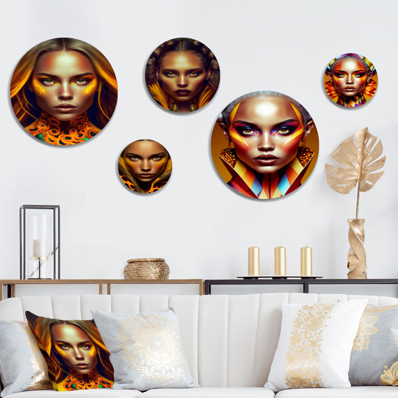 Décoration murale jeune femme tropicale VI - mode femme