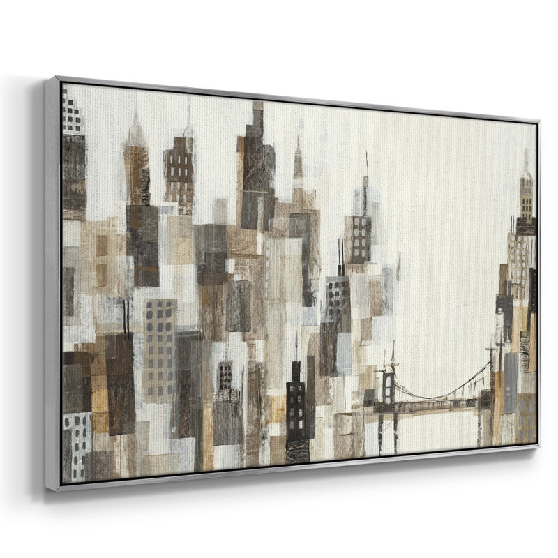 Port of Call, reproduction d'art sur toile, H 17 po x l 25 po x P 2 po, Argent