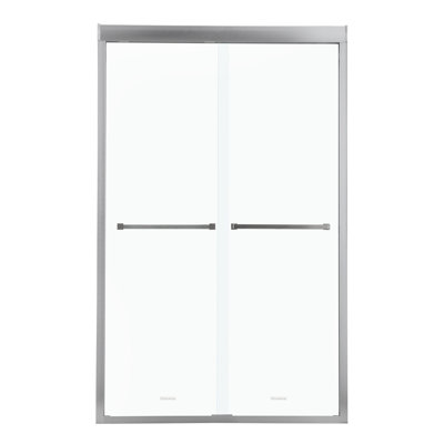 Shower Door 48" W X 76"H Semi-Frameless Bypass Sliding Shower Enclosure