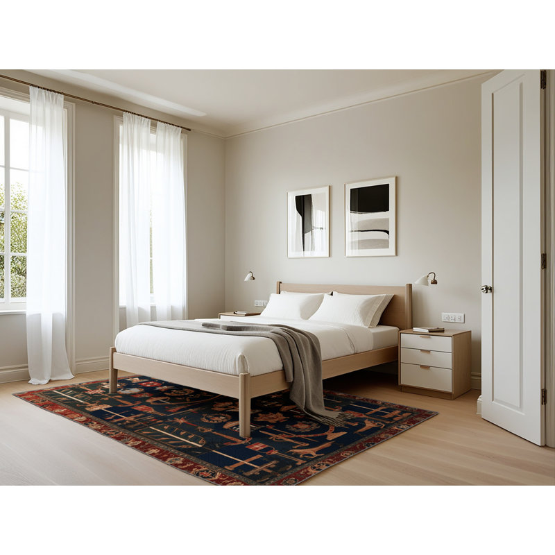 Tapis mauve lavable à la machine, Rectangle 5 pi x 7 pi