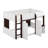 Full Loft House Bed With Playhouse & Storage-1075839741
