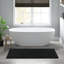 Tapis pour salle de bain 100% coton noir réversible 3000 g / m² 24 po x 44 po - dense et durable, lavable à la machine, doux et riche-1209168806