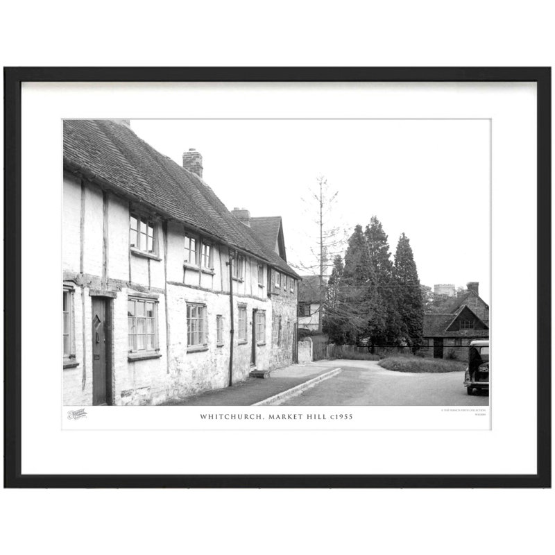 Whitchurch, Market Hill C1955 by Francis Frith - Single Picture Frame Print, 45cm H x 60cm W x 2.3cm D