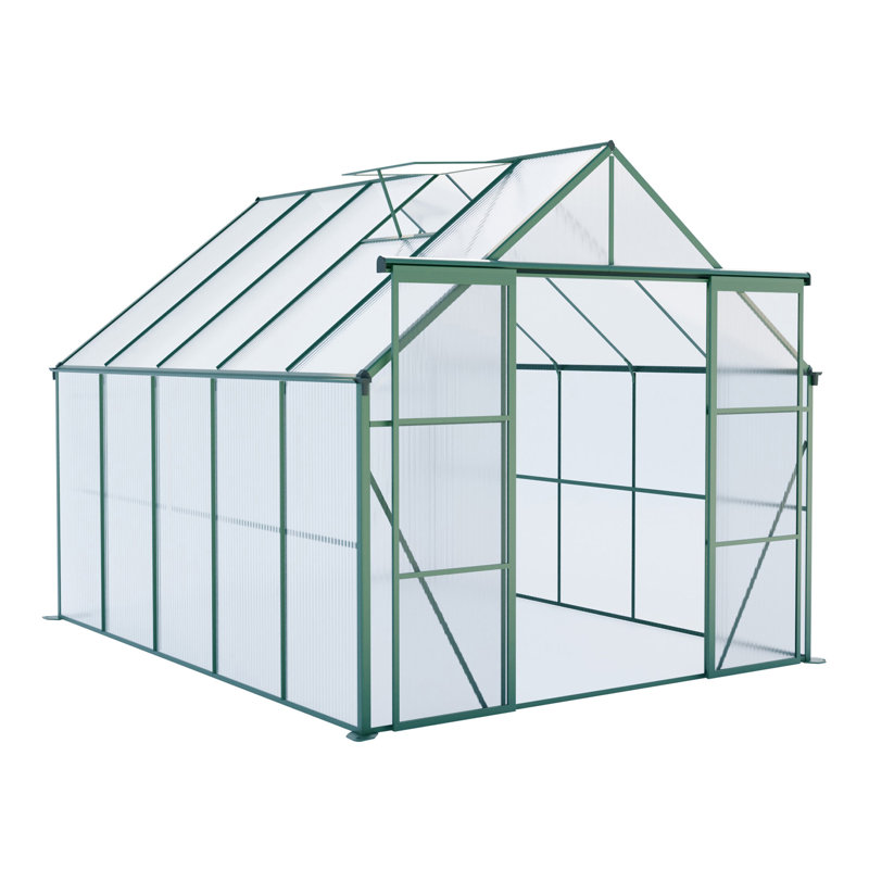 Base surélevée en polycarbonate à double porte 8X10ft