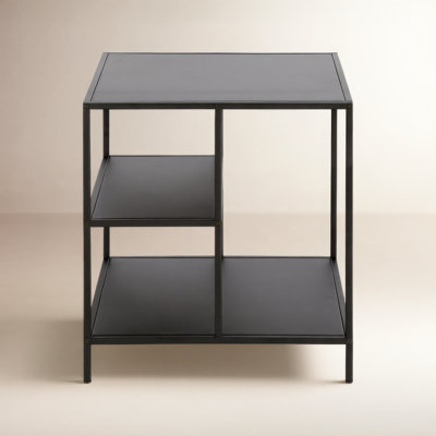 Level Stainless Steel Top End Table