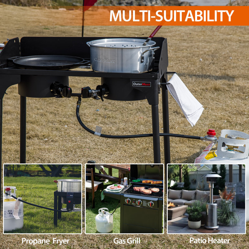 Tuyau de propane Outtrust 10 psi avec régulateur Qcc1 Type tuyau de 4 pi