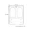 Artistic arched pattern accent cabinet