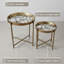 Glass Top Side Table Set