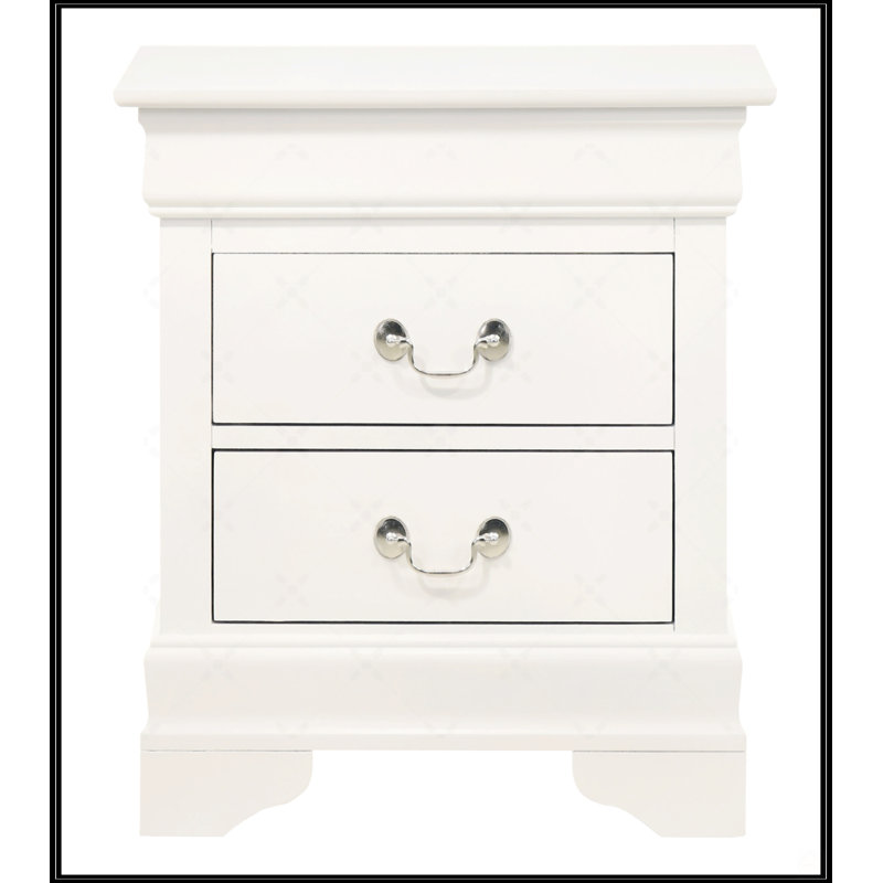 Louisphillipe Nightstand, White