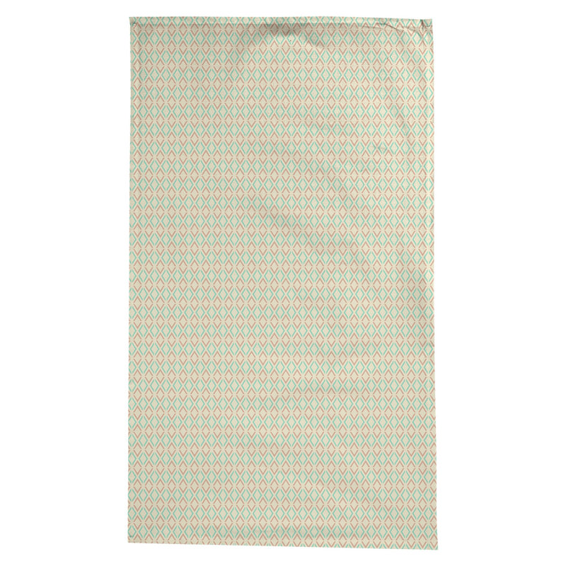 Nappe arrow losanges Leffel, Sarcelle / orange