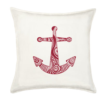  Anchor Cotton Canvas Throw Pillow