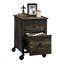 Dark Oak Finish File Pedestal With Smooth-Glide Drawer For Home Office Use