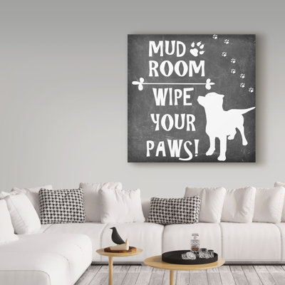 « vestiaire dog », art textuel sur toile tendue