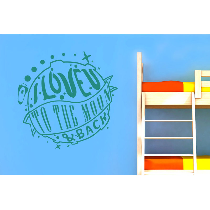 Non-Wall Damaging Wall Decal, Aqua Green